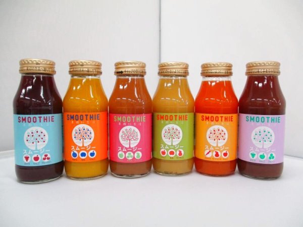画像1: 国産素材のスムージー180ml　全6種12本セット (1)